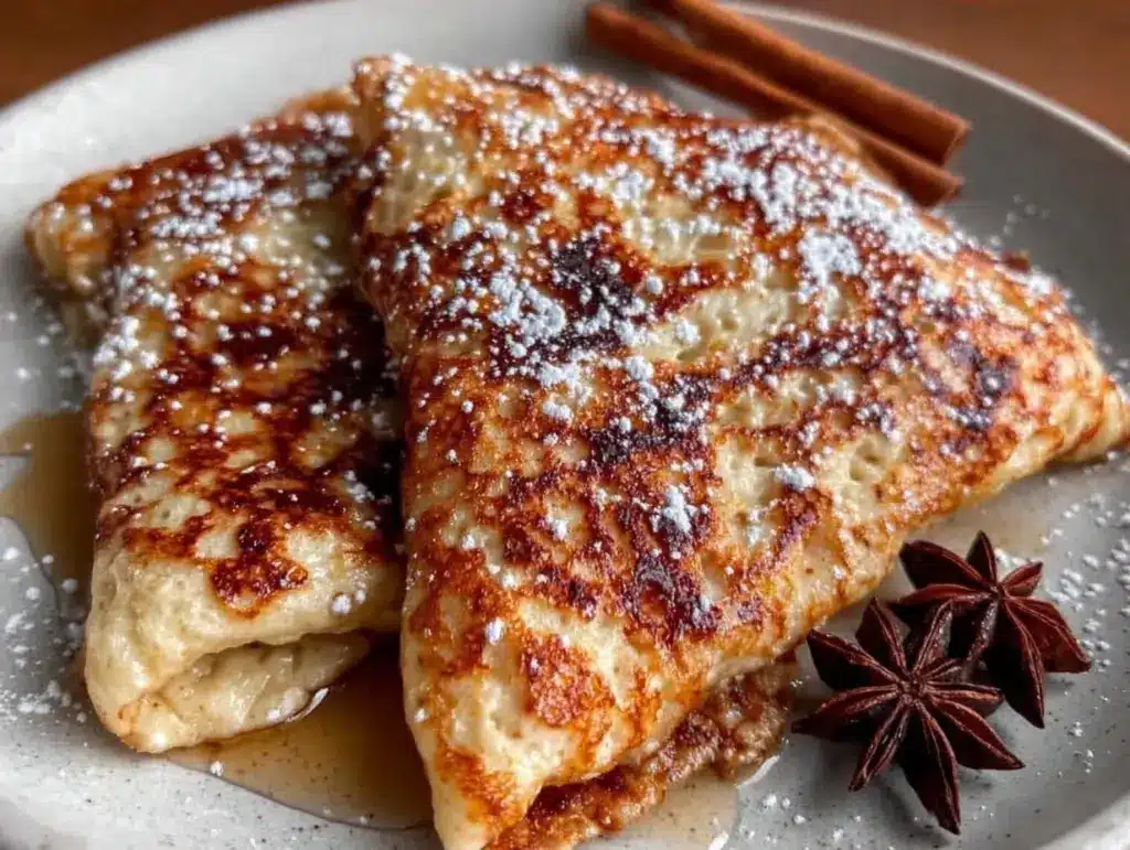 Quark-Pfannkuchen mit Zimt - featured image
