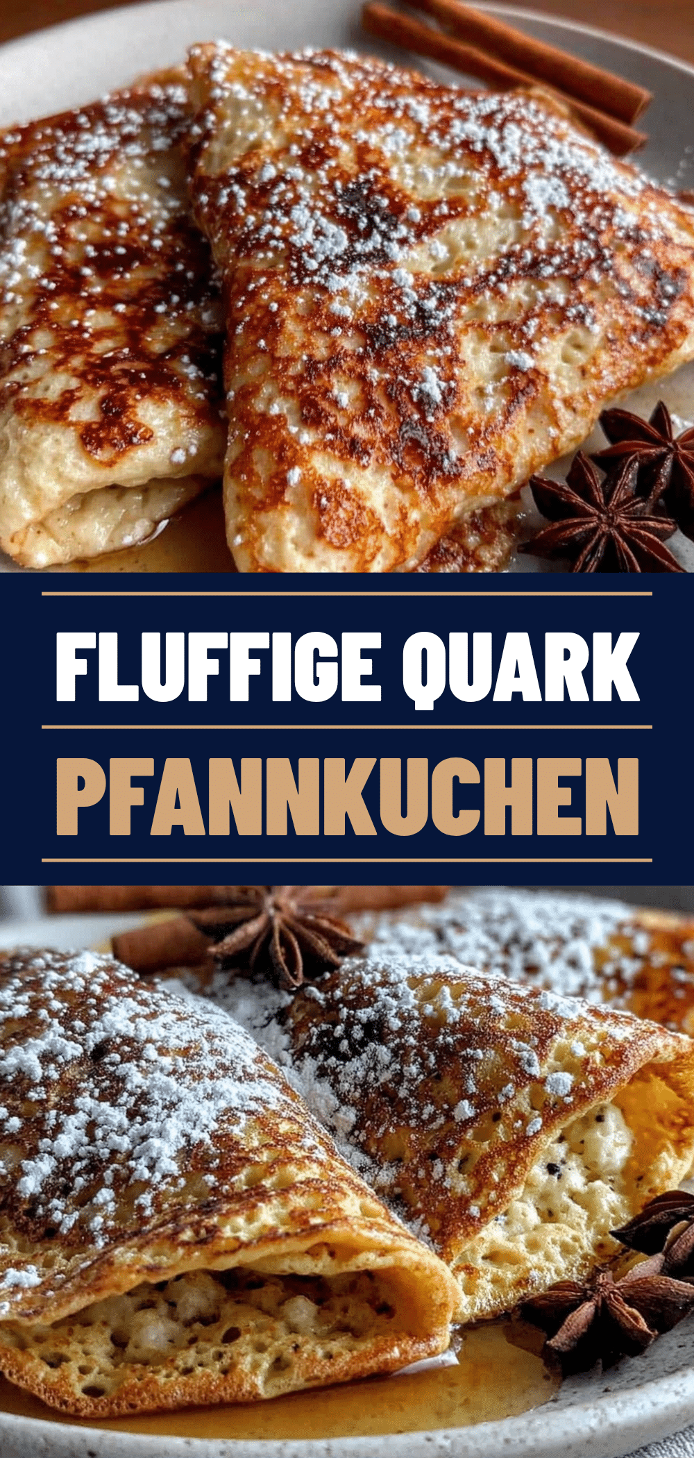 Quark-Pfannkuchen mit Zimt: Die besten 15-Minuten-Rezepte 5 Quark-Pfannkuchen mit Zimt recipe