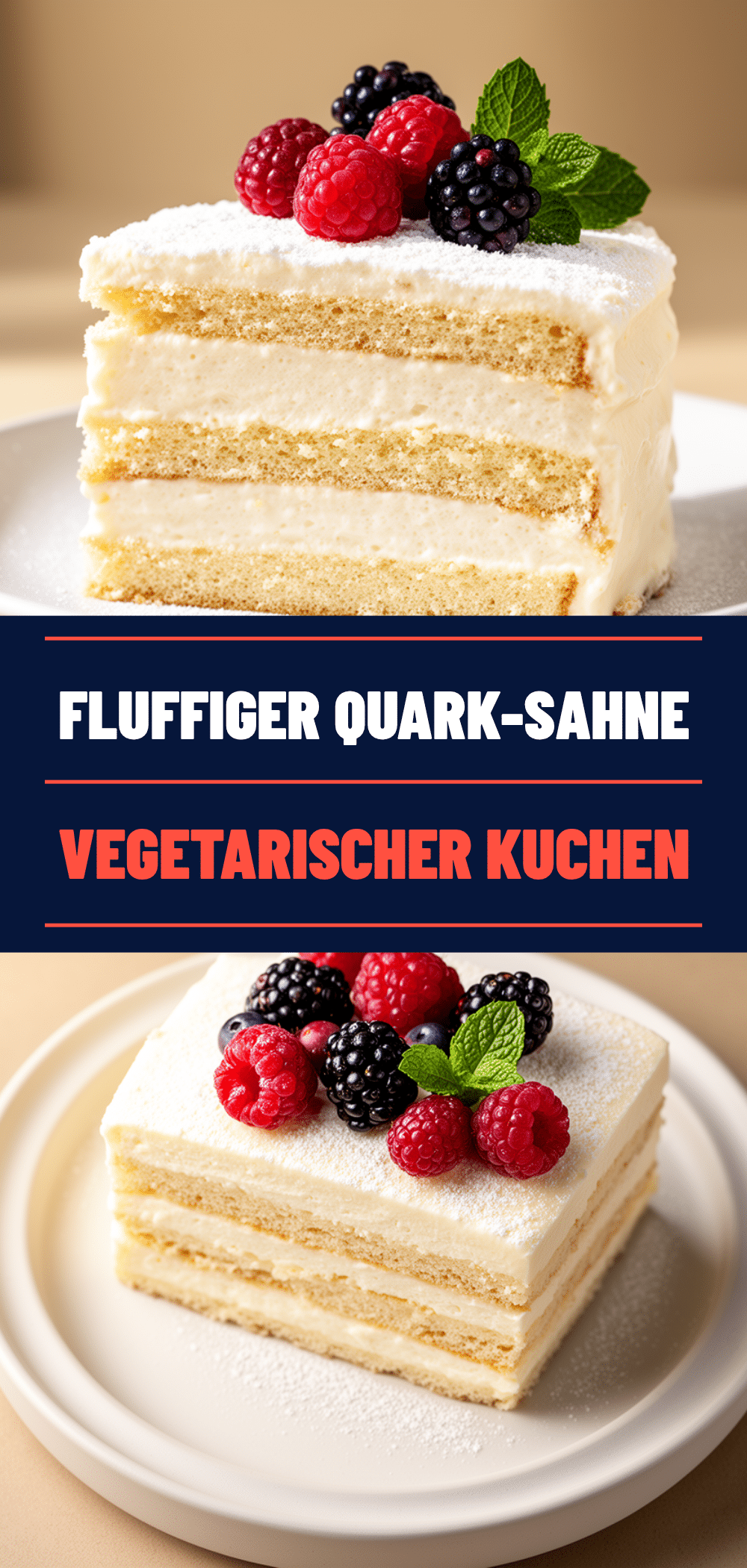 Fluffiger Quark-Sahne-Kuchen: Bestes Rezept in 30 Min 5 Quark-Sahne-Kuchen recipe