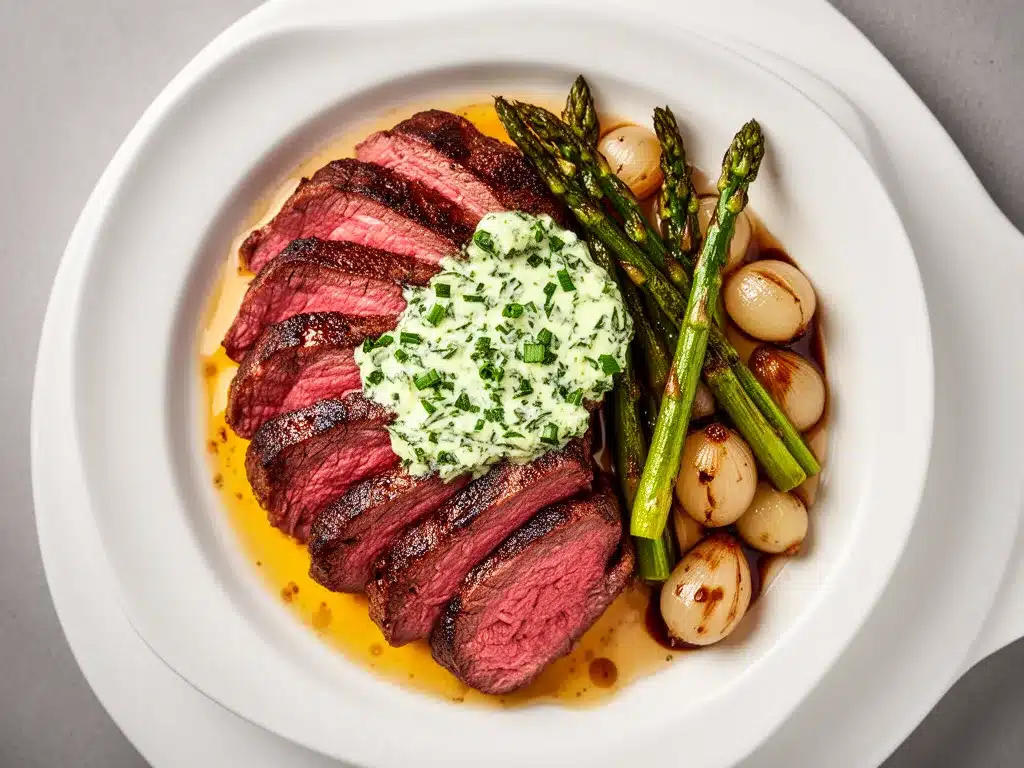 Zartes Rinderfilet mit Kräuterbutter: In 20 Min. 4 Rinderfilet mit Kräuterbutter preparation steps