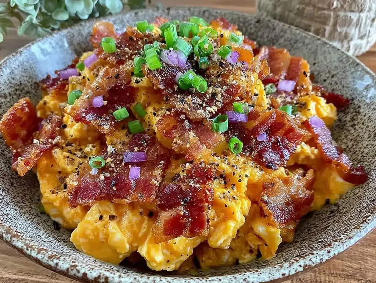 Rührei mit Speck: Das perfekte Frühstück in 10 Min 4 Rührei mit Speck preparation steps