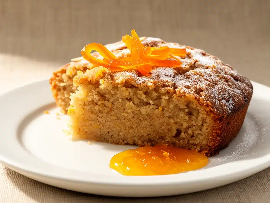 Saftiger glutenfreier Mandelkuchen mit Orange - featured image