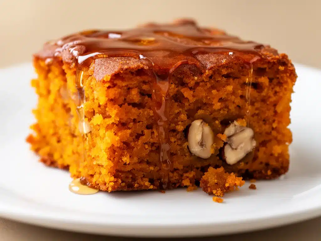saftiger Kastanien-Kürbis-Kuchen mit Rum - featured image