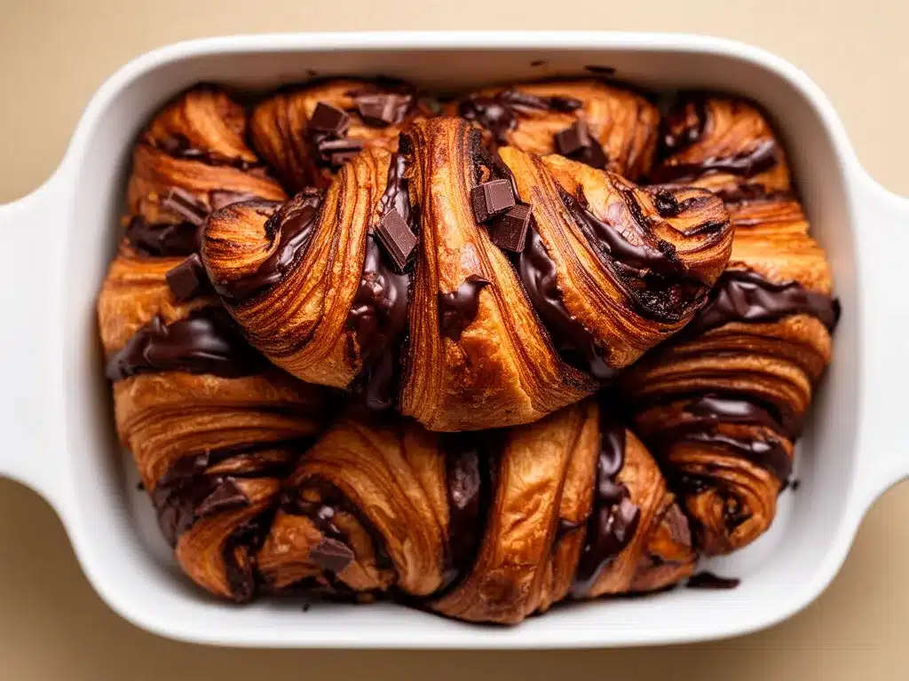 Schoko-Croissants: 10 Min Airfryer Rezept 4 Schoko-Croissants Airfryer preparation steps