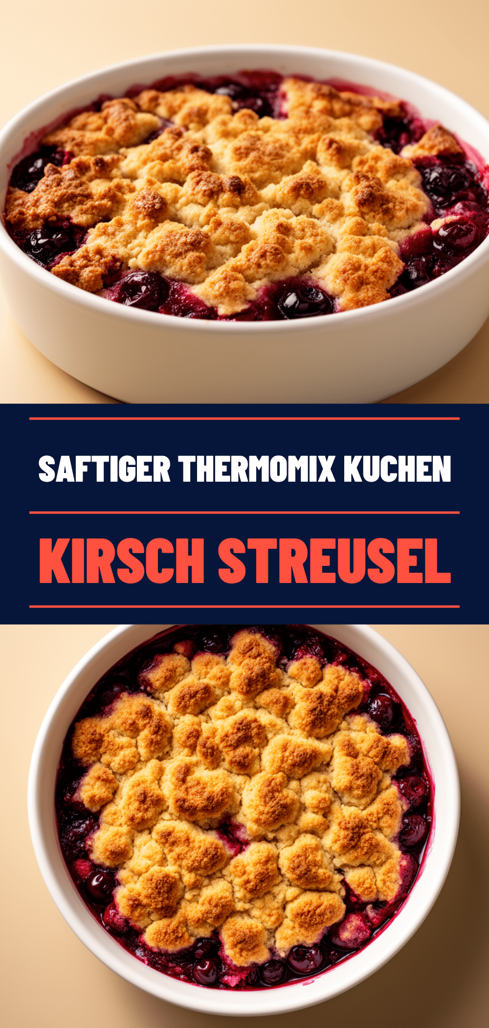 Thermomix Kirsch-Streuselkuchen: 3 einfache Schritte 5 Thermomix Kirsch-Streuselkuchen recipe