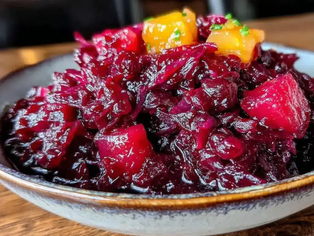 traditionelles Rotkohl mit Äpfeln - featured image