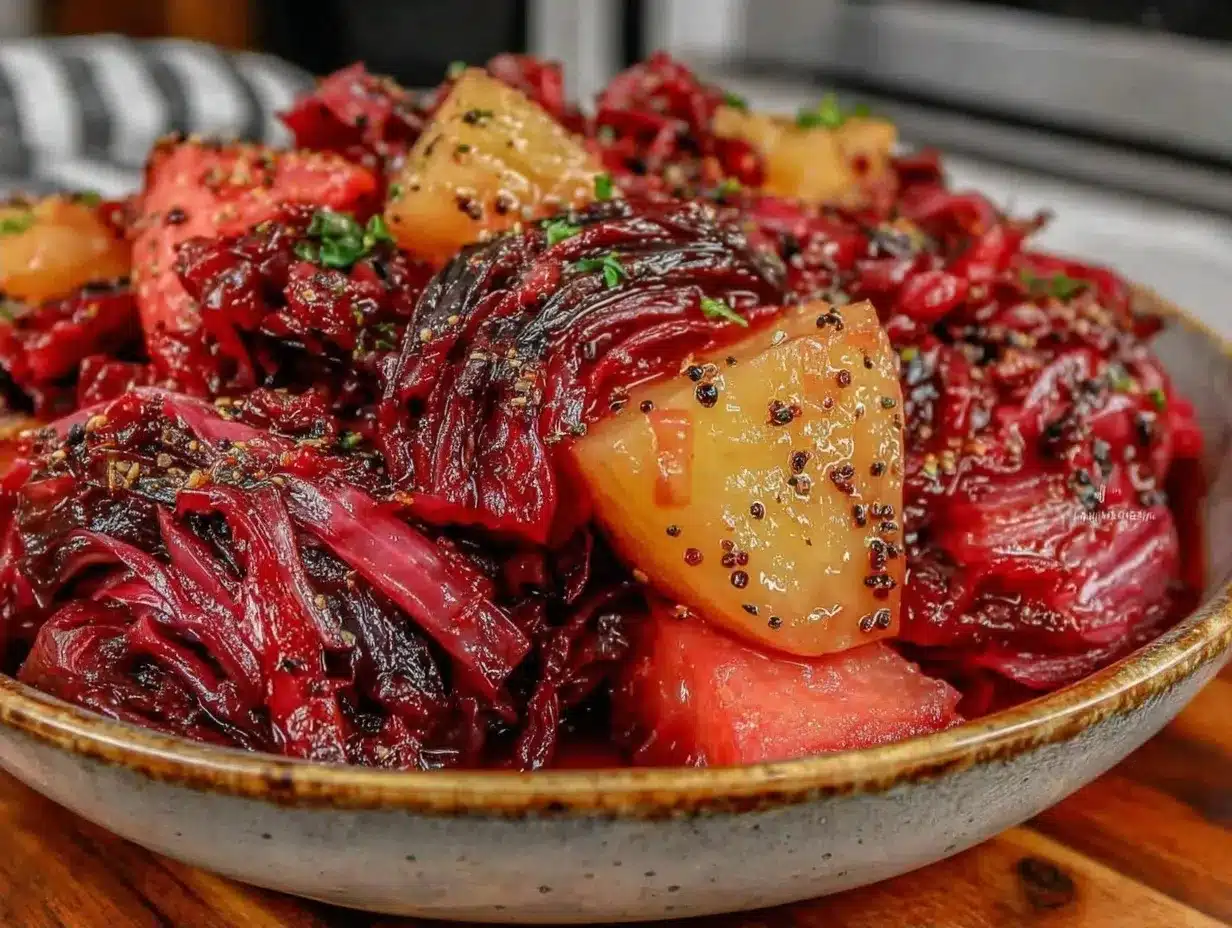 Traditionelles Rotkohl mit Äpfeln: 5 Einfache Schritte 4 traditionelles Rotkohl mit Äpfeln preparation steps