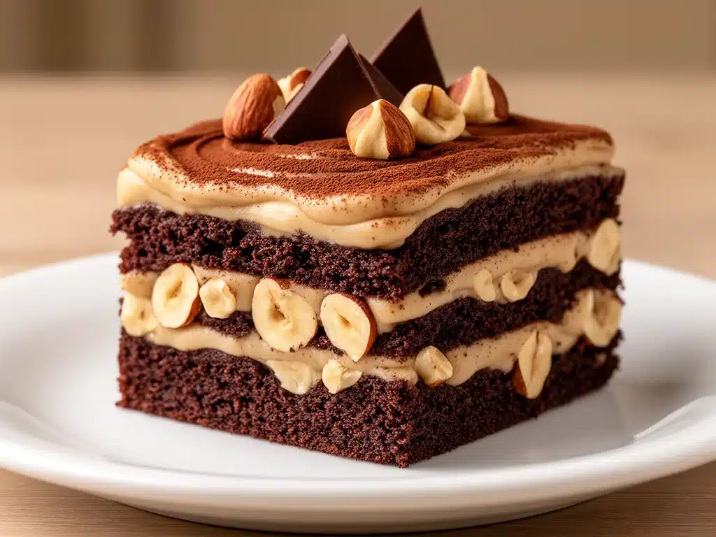 vegane Nuss-Nougat-Torte - featured image