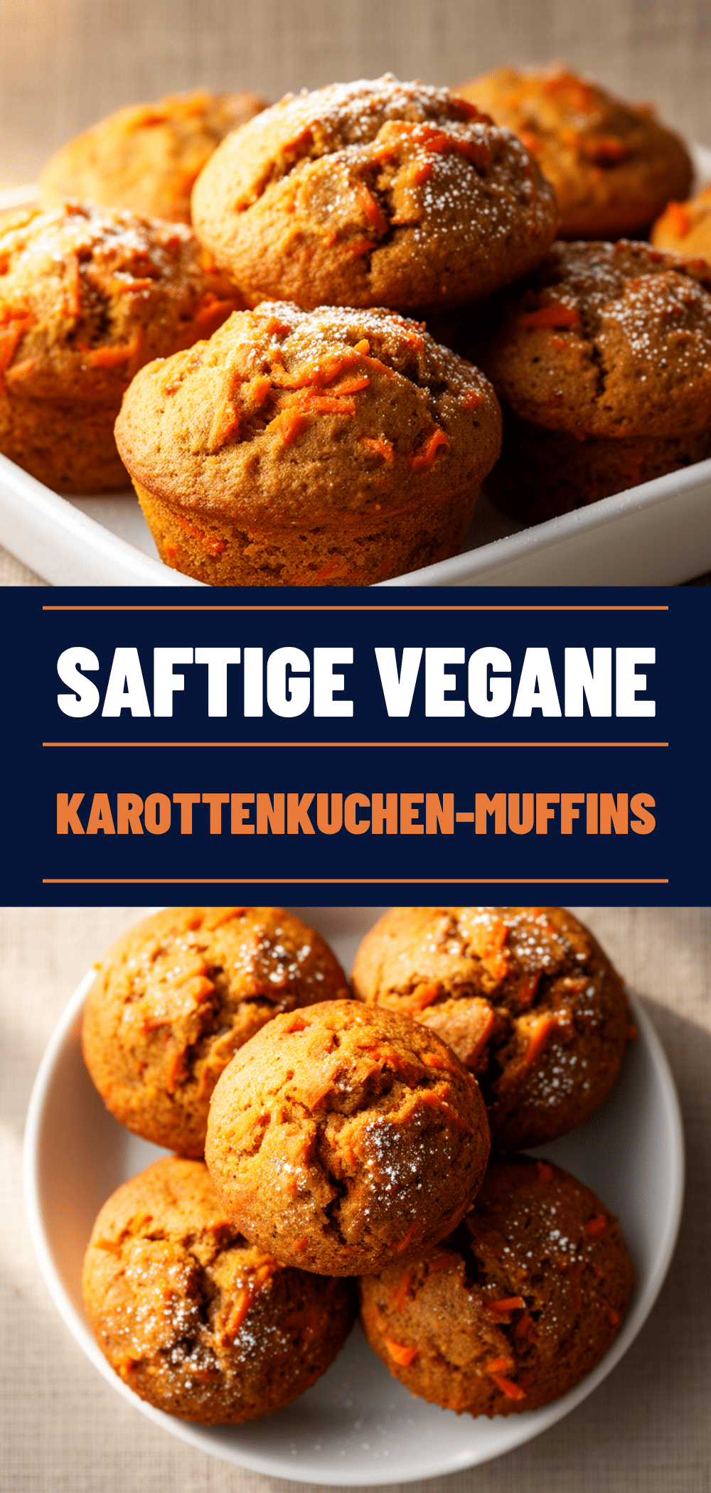 Vegane Karottenkuchen-Muffins: 5 einfache Schritte 5 veganen Karottenkuchen-Muffins recipe