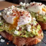 Avocado-Toast mit pochiertem Ei und Feta - featured image