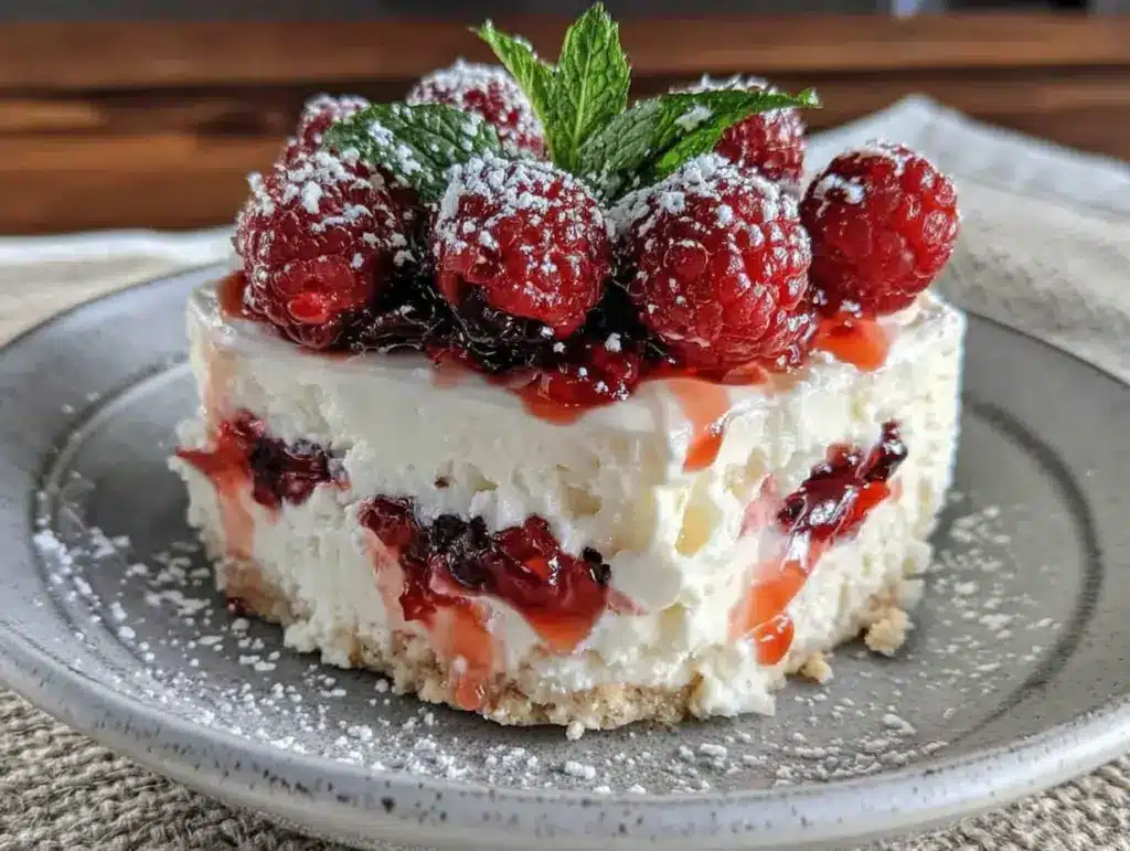 Cremige Himbeer-Joghurt-Torte - featured image