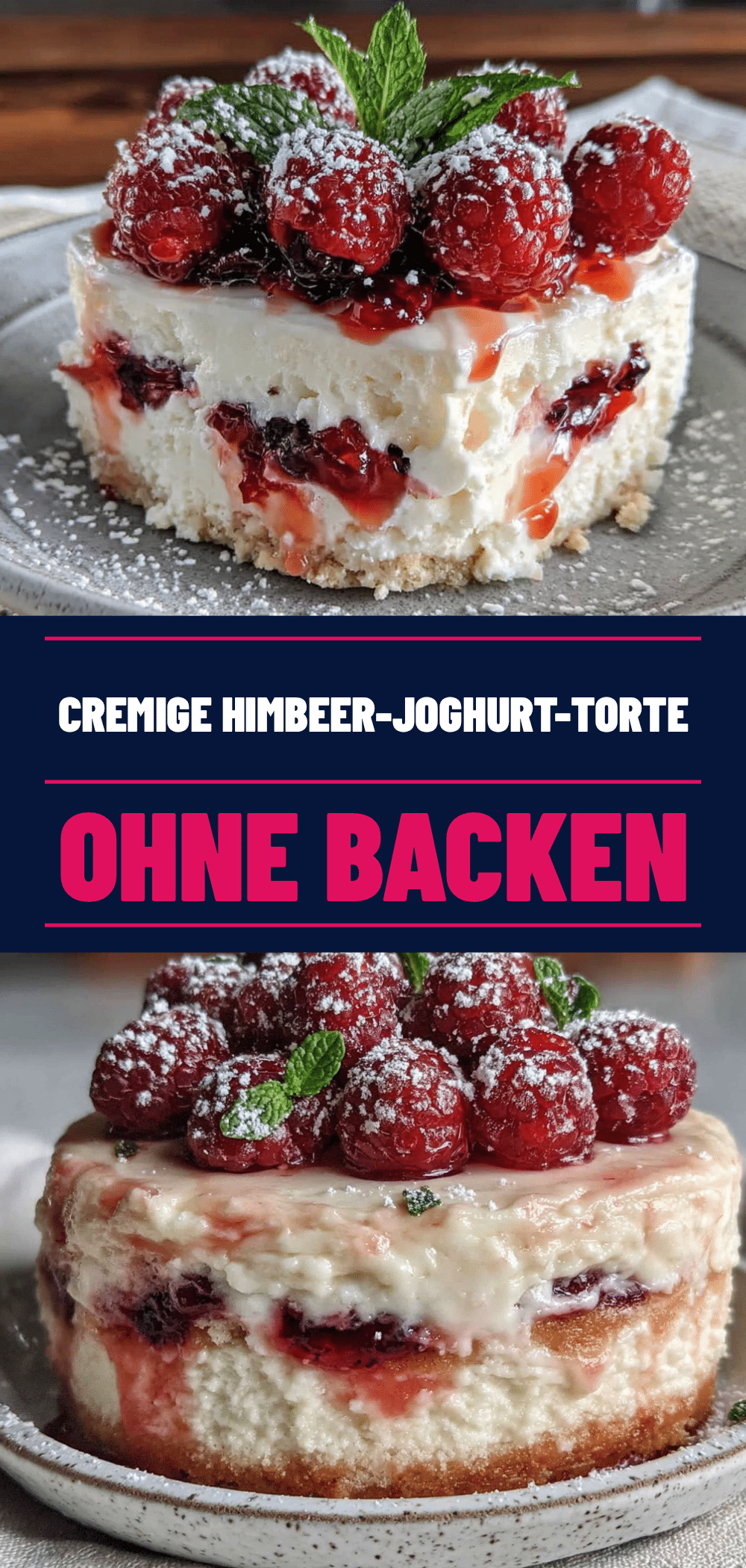 Cremige Himbeer-Joghurt-Torte: 15 Min Power-Food 5 Cremige Himbeer-Joghurt-Torte recipe