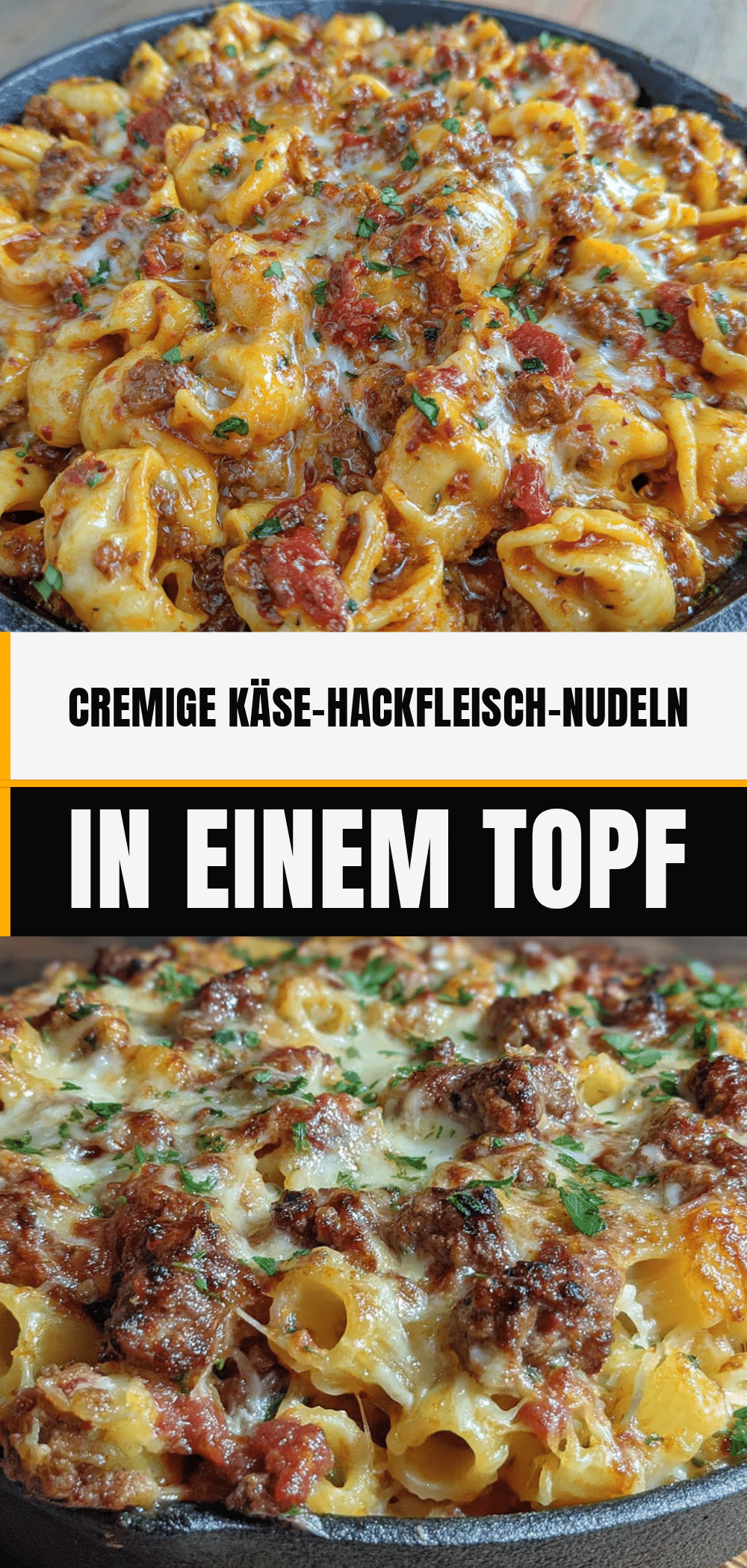 1-Pfannen Pasta mit Hackfleisch: Günstig & Cremig 5 Ein-Pfannen Pasta mit Hackfleisch recipe