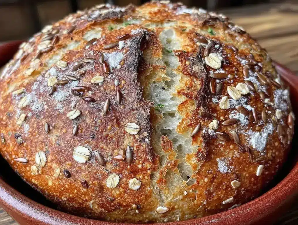 glutenfreies Hafer-Leinsamen-Brot - featured image