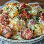 Heiligabend Kartoffelsalat mit Würstchen vom Grill - featured image