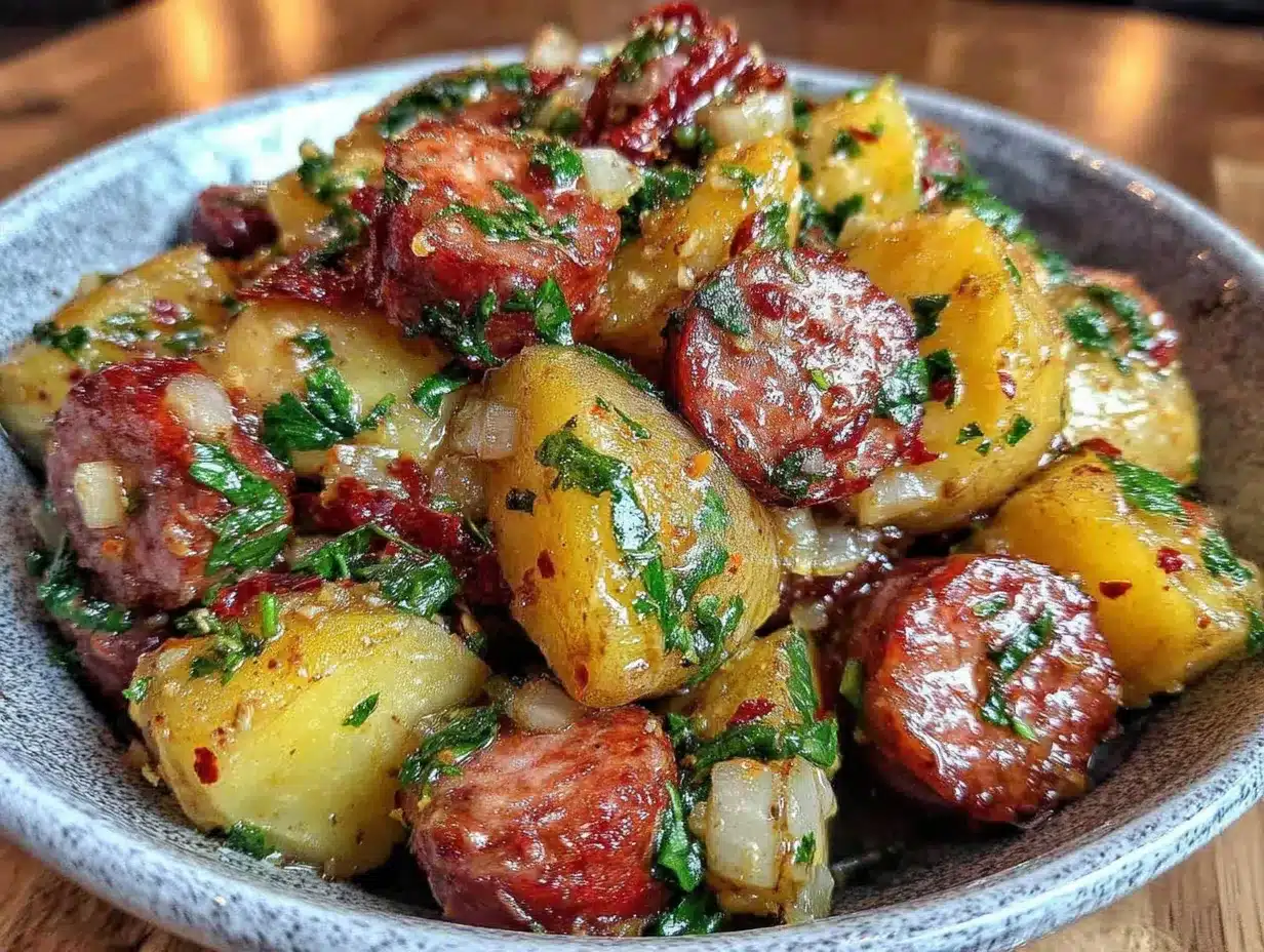 Heiligabend Kartoffelsalat mit Würstchen vom Grill: Perfekt & Einfach 4 Heiligabend Kartoffelsalat mit Würstchen vom Grill preparation steps