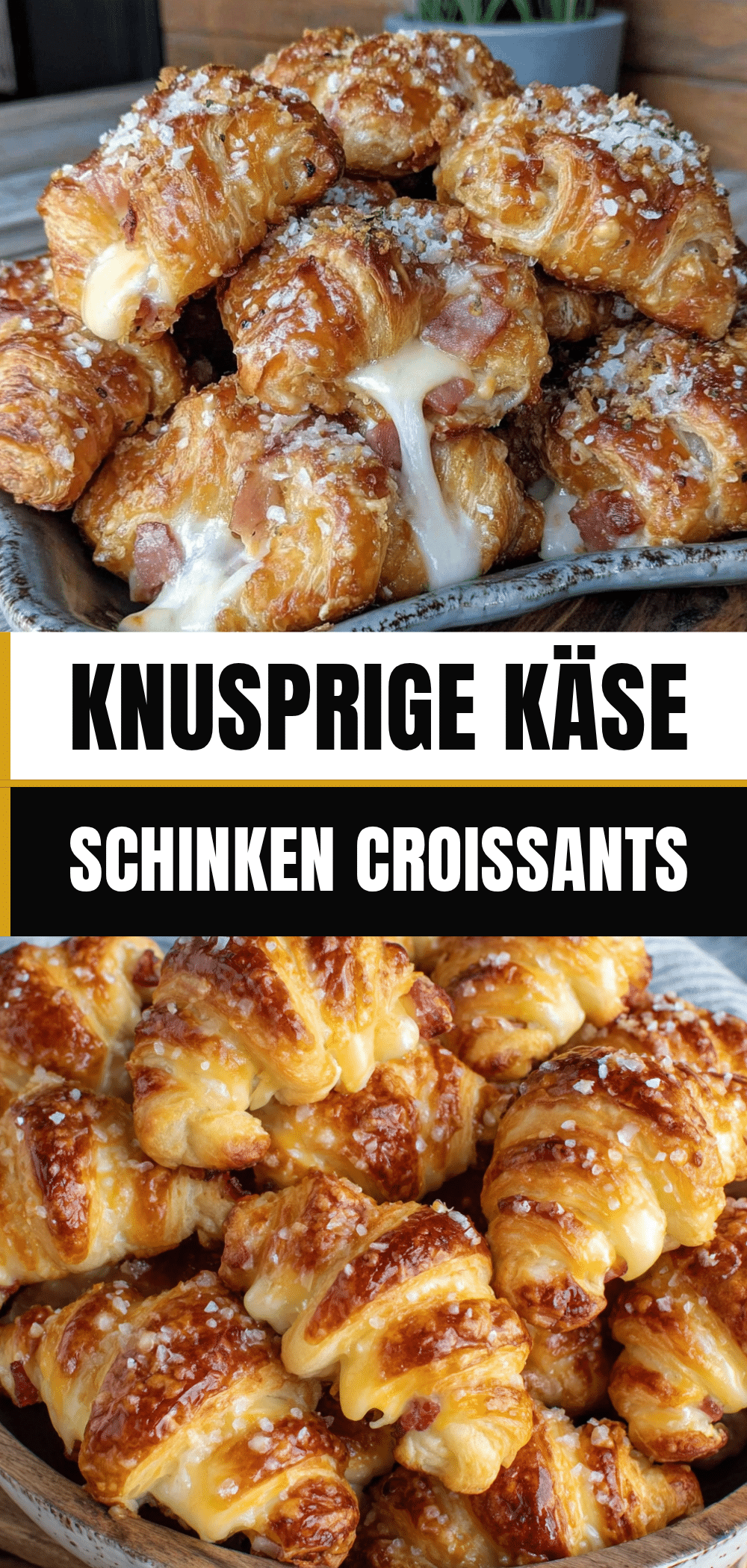 Einfache Käse-Schinken-Croissants: Das perfekte Blätterteig-Rezept 5 Käse-Schinken-Croissants recipe