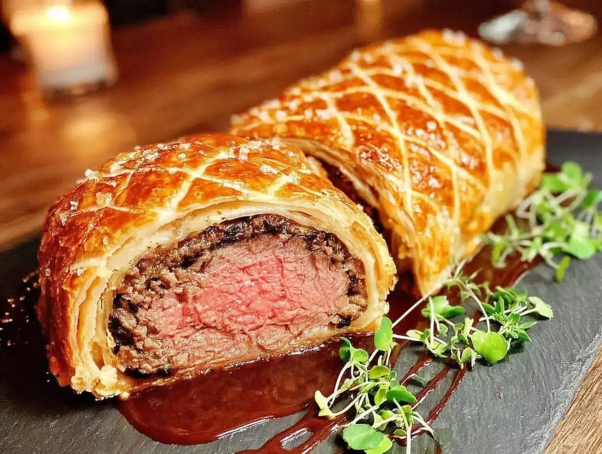 Perfektes Rinderfilet im Blätterteig: Das beste Weihnachtsmenü 4 Rinderfilet im Blätterteig preparation steps