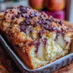 saftiger Birnenkuchen mit Schokostreuseln - featured image