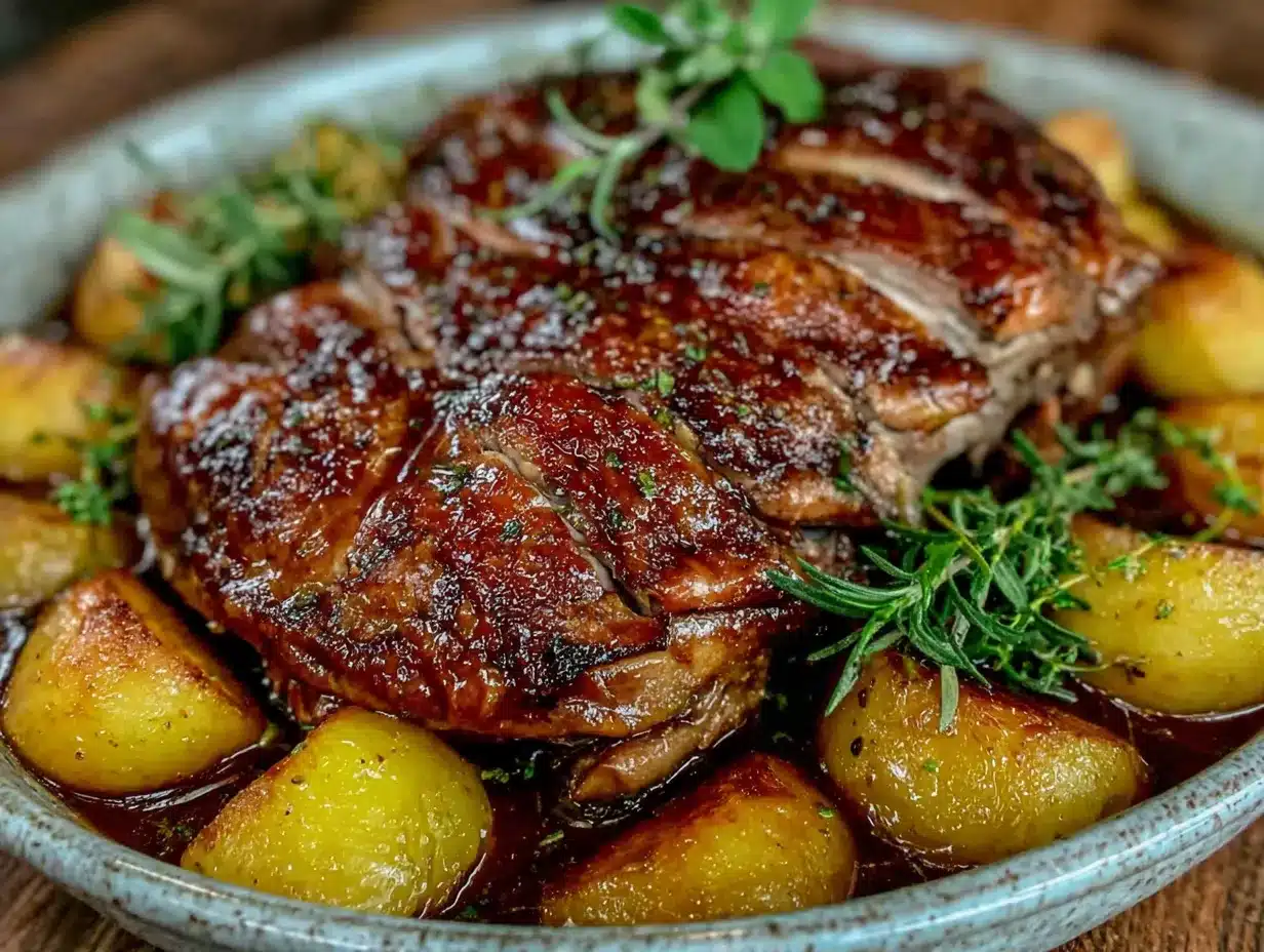 Saftiger Weihnachts-Gänsebraten mit Äpfeln & Beifuß 4 Saftiger Weihnachts-Gänsebraten preparation steps