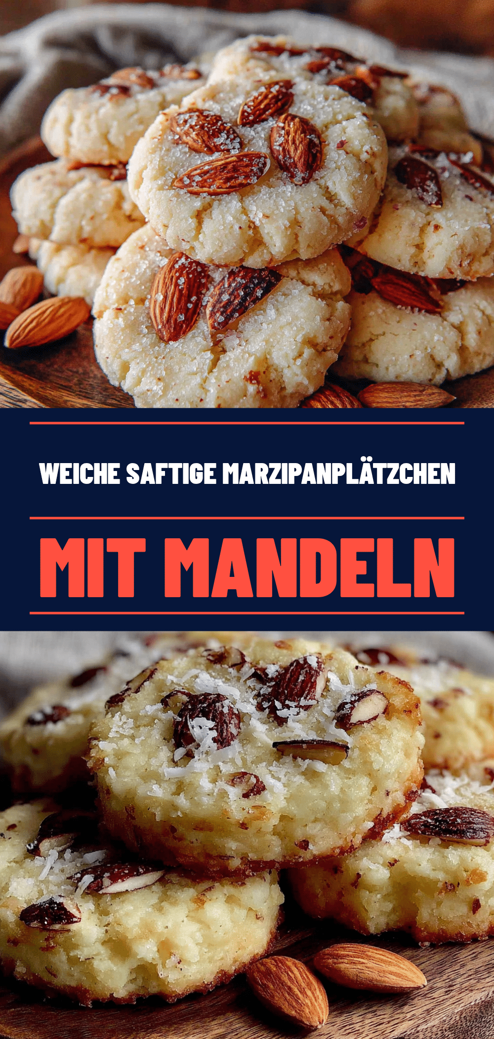 Weiche Marzipanplätzchen: 5 Min. Weihnachten Backen 5 Weiche Marzipanplätzchen recipe