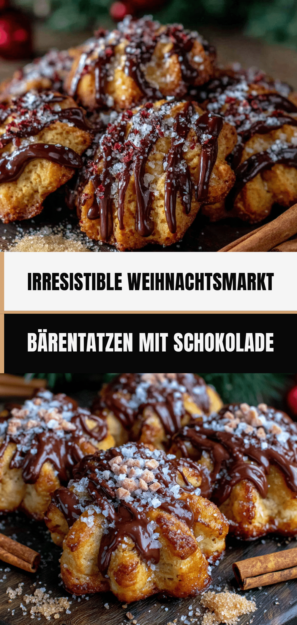 Weihnachtsmarkt Bärentatzen: 10 Min. Schoko-Plätzchen für Abenteurer 5 Weihnachtsmarkt Bärentatzen recipe